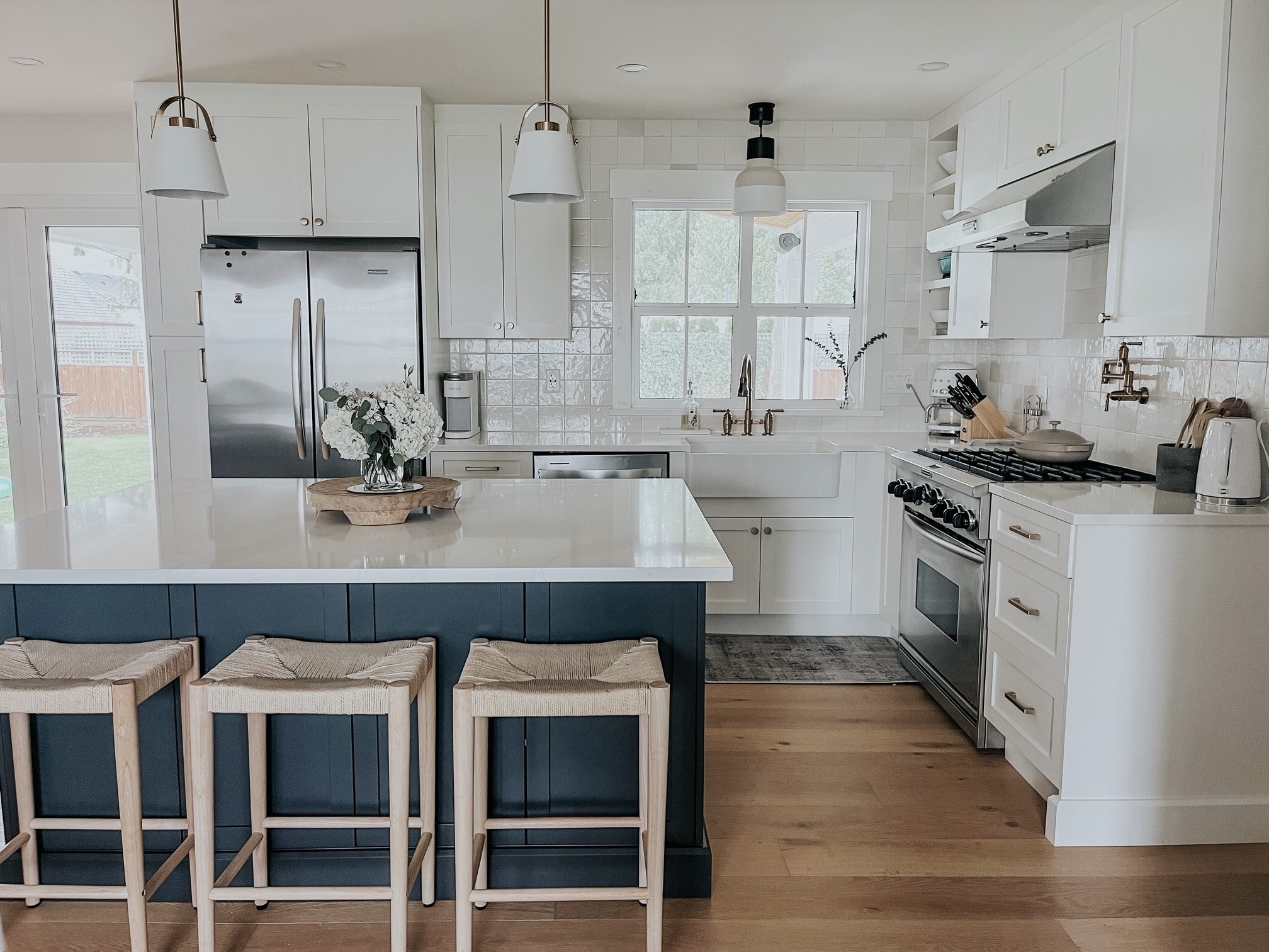 Merit Kitchens Blue Cabinets